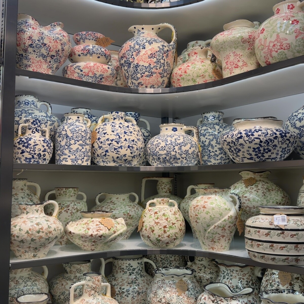 Floral Pattern Vases