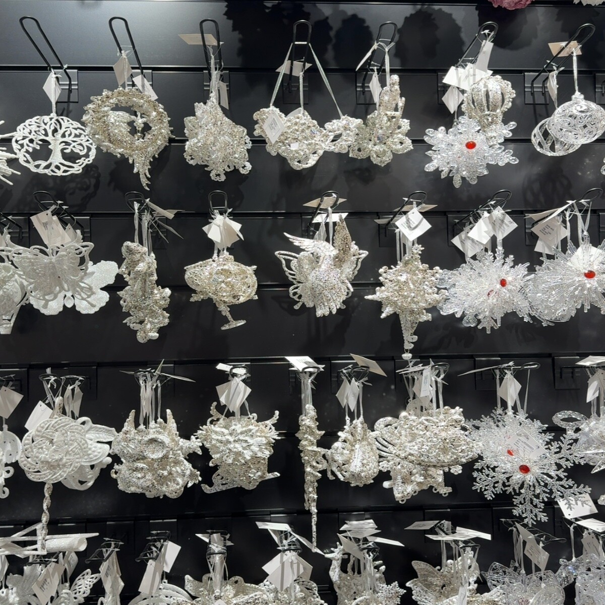 Glitter Snowflake Ornaments
