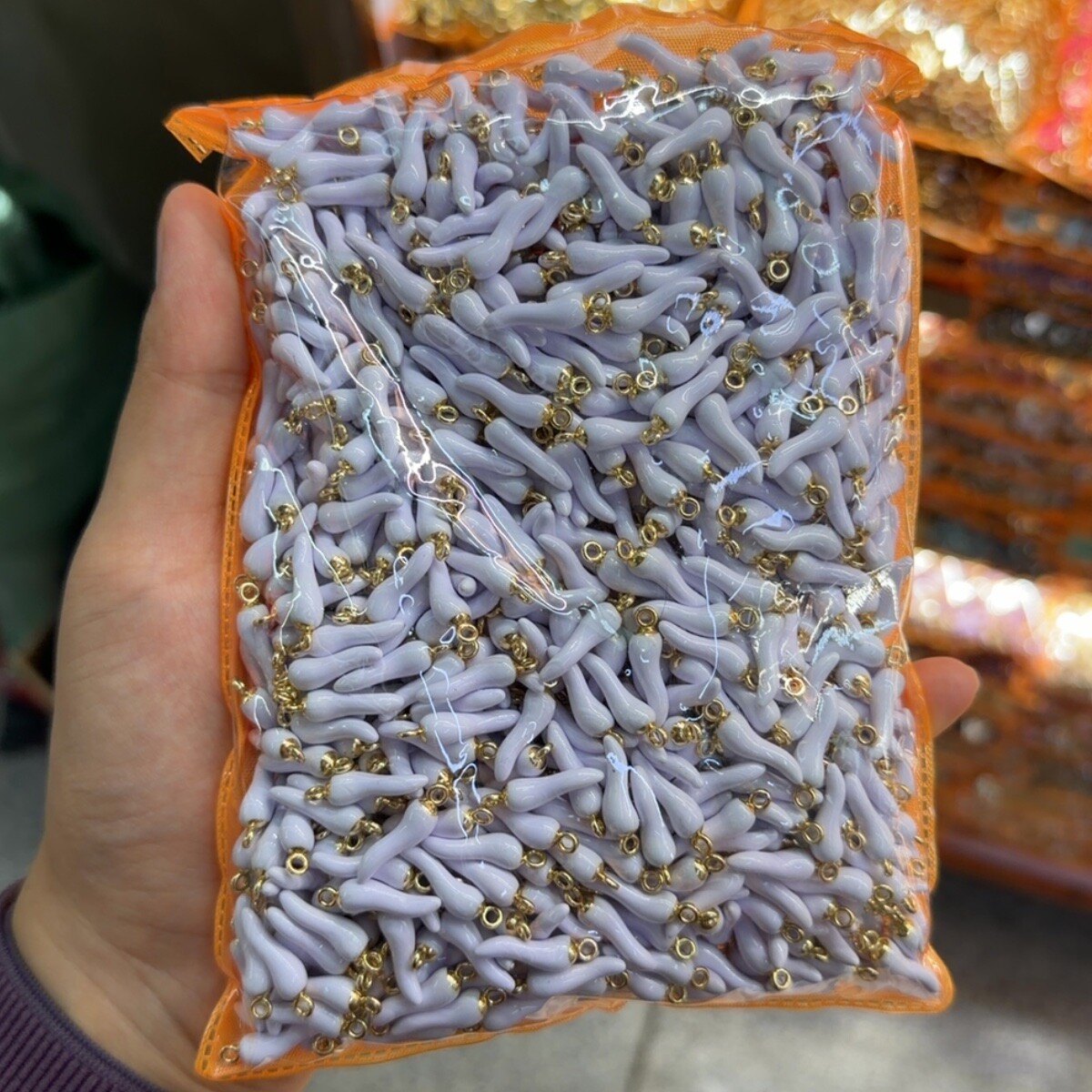 Purple Enamel Beads