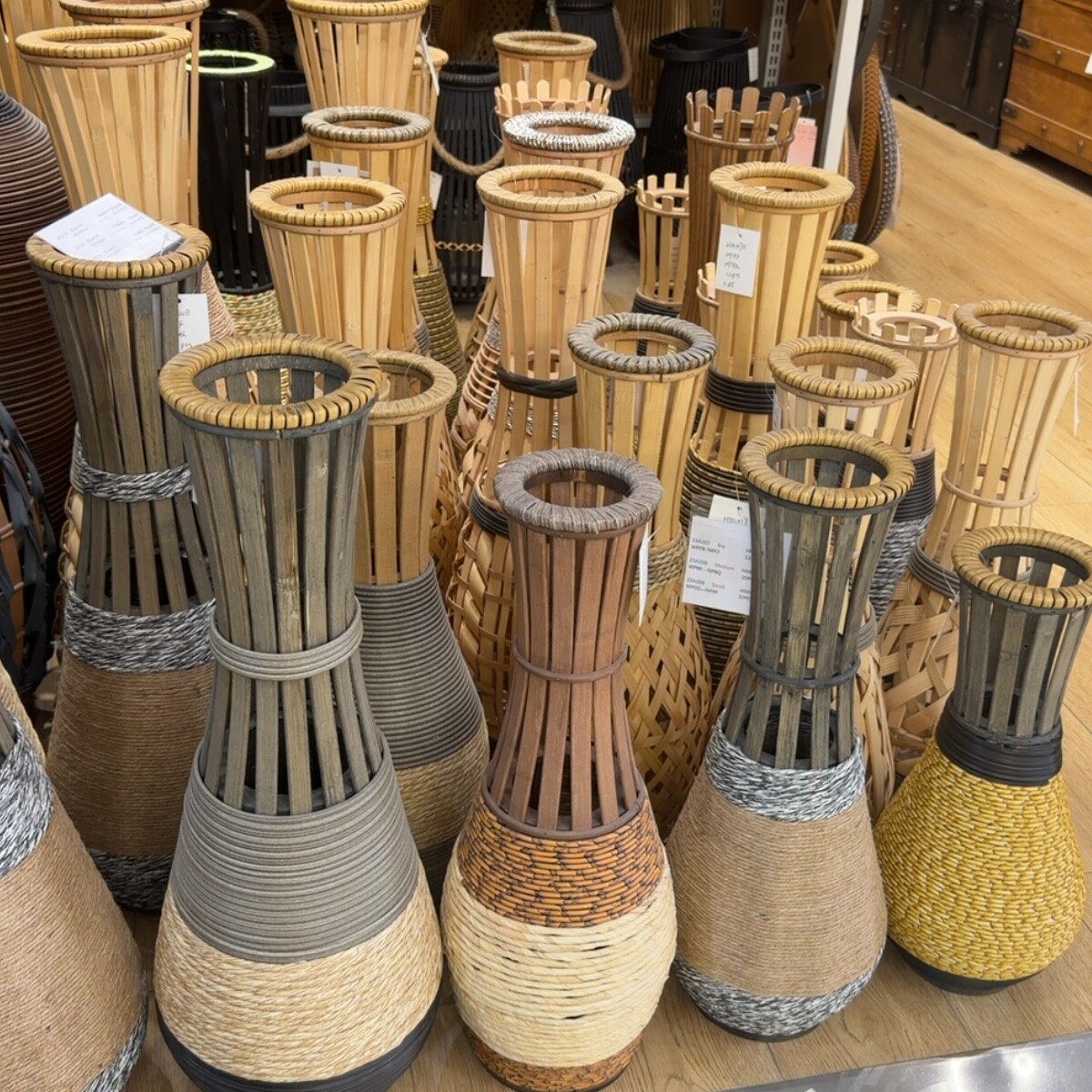 Wooden Vases